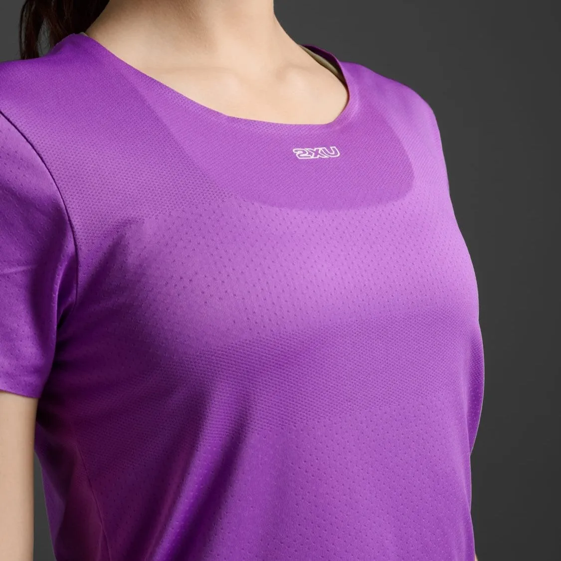 2XU Light Speed Tech Tee | Thistle / White Reflective | Womens