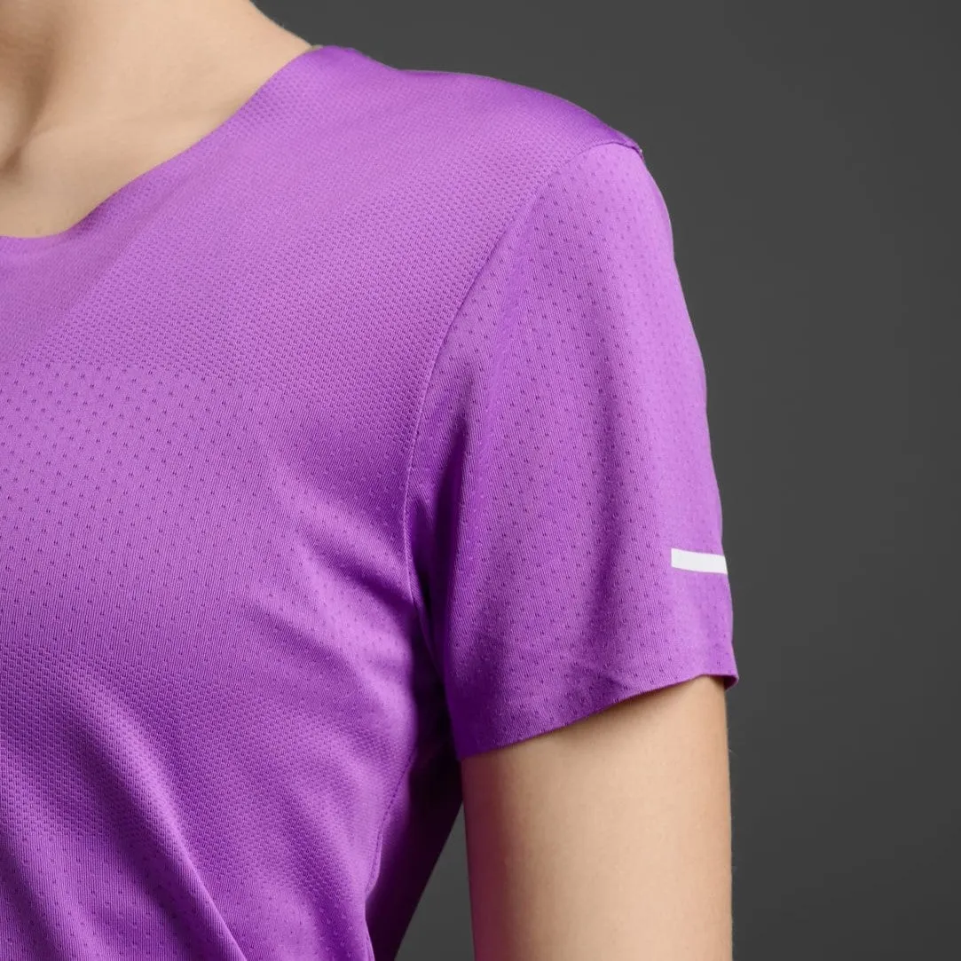 2XU Light Speed Tech Tee | Thistle / White Reflective | Womens