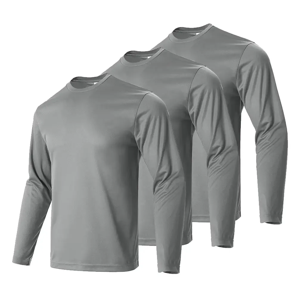 3pcs Men's Long Sleeve Sports Tees