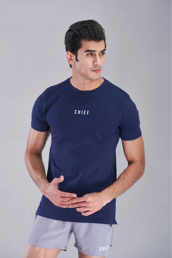 Action Mesh Pro T-Shirt - Navy Blue