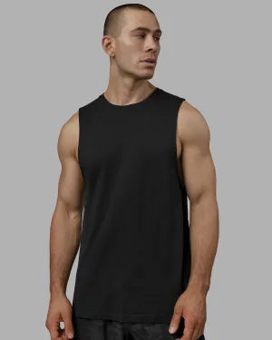 AeroFLX  Seamless Muscle Tank - Black Marl