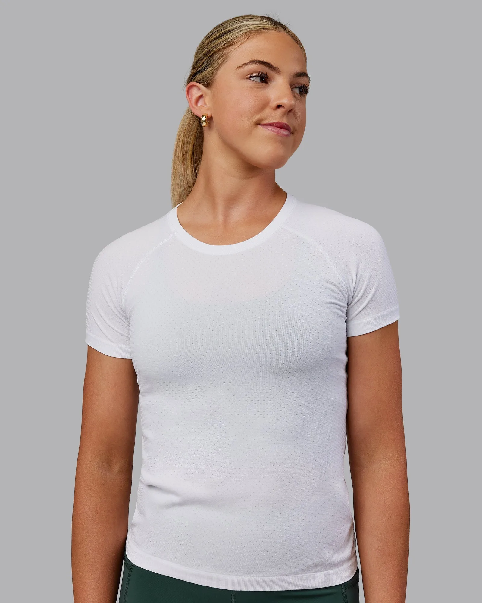 AeroFLX  Seamless Tee - White/White