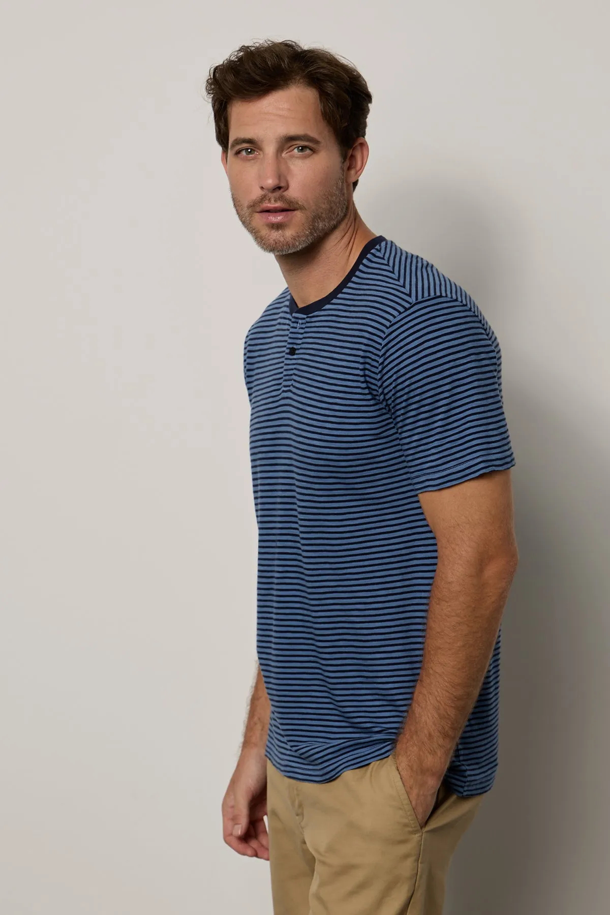 ALBERT STRIPED HENLEY