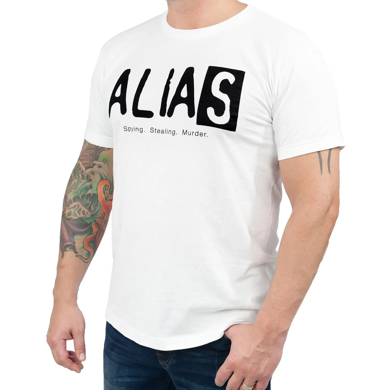 Alias Logo Men's White T-Shirt