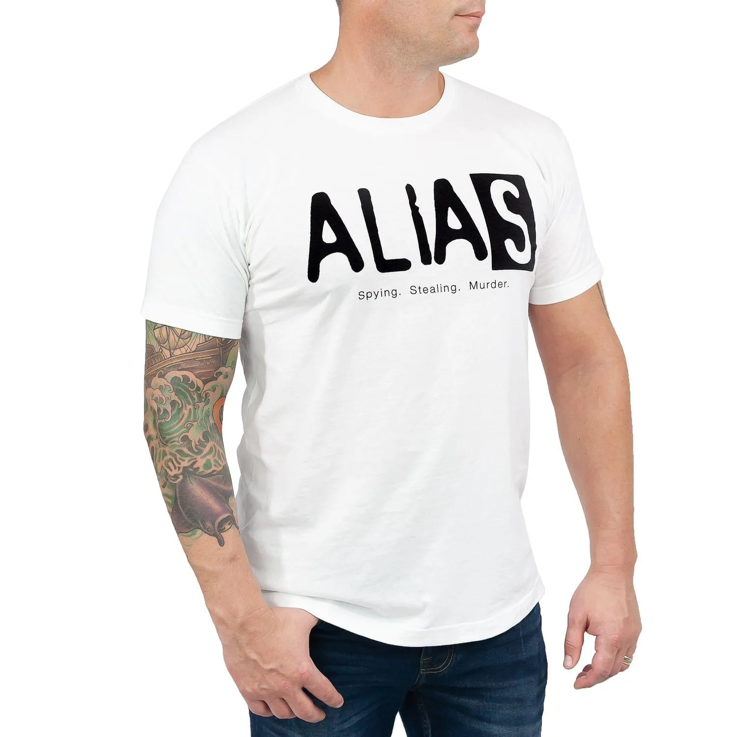 Alias Logo Men's White T-Shirt