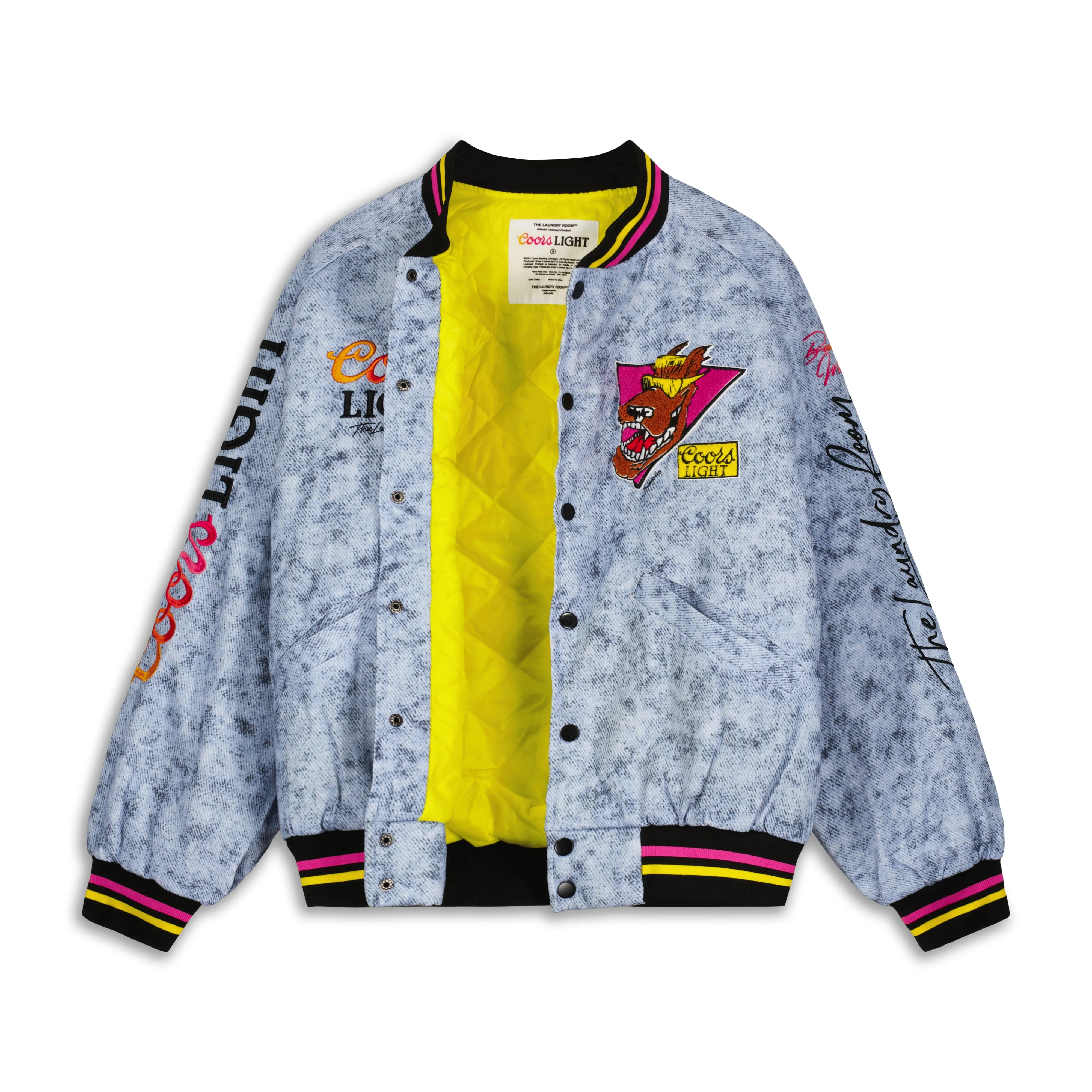 Beerabunga - Stadium Denim Jacket - Acid Blue Denim