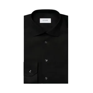 Black Signature Twill Slim Fit Shirt