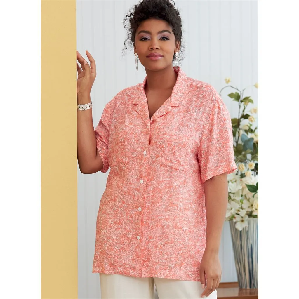 Butterick Pattern B6846 Unisex Button-Down Shirts