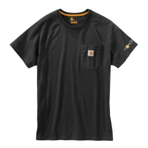 Carhartt Men's Tall Black Force Cotton S/S T-Shirt