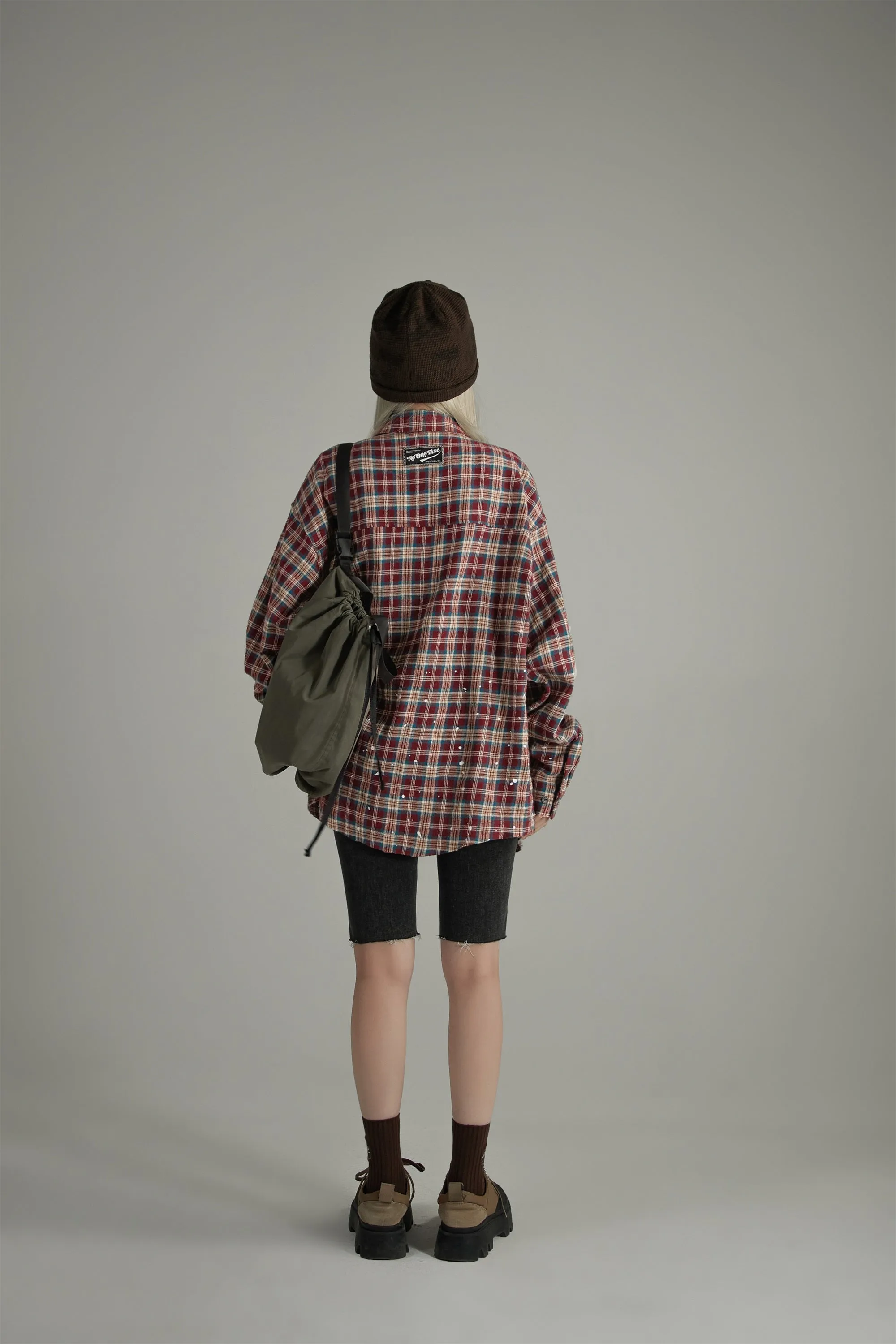 Check Loose-Fit Flannel Shirt