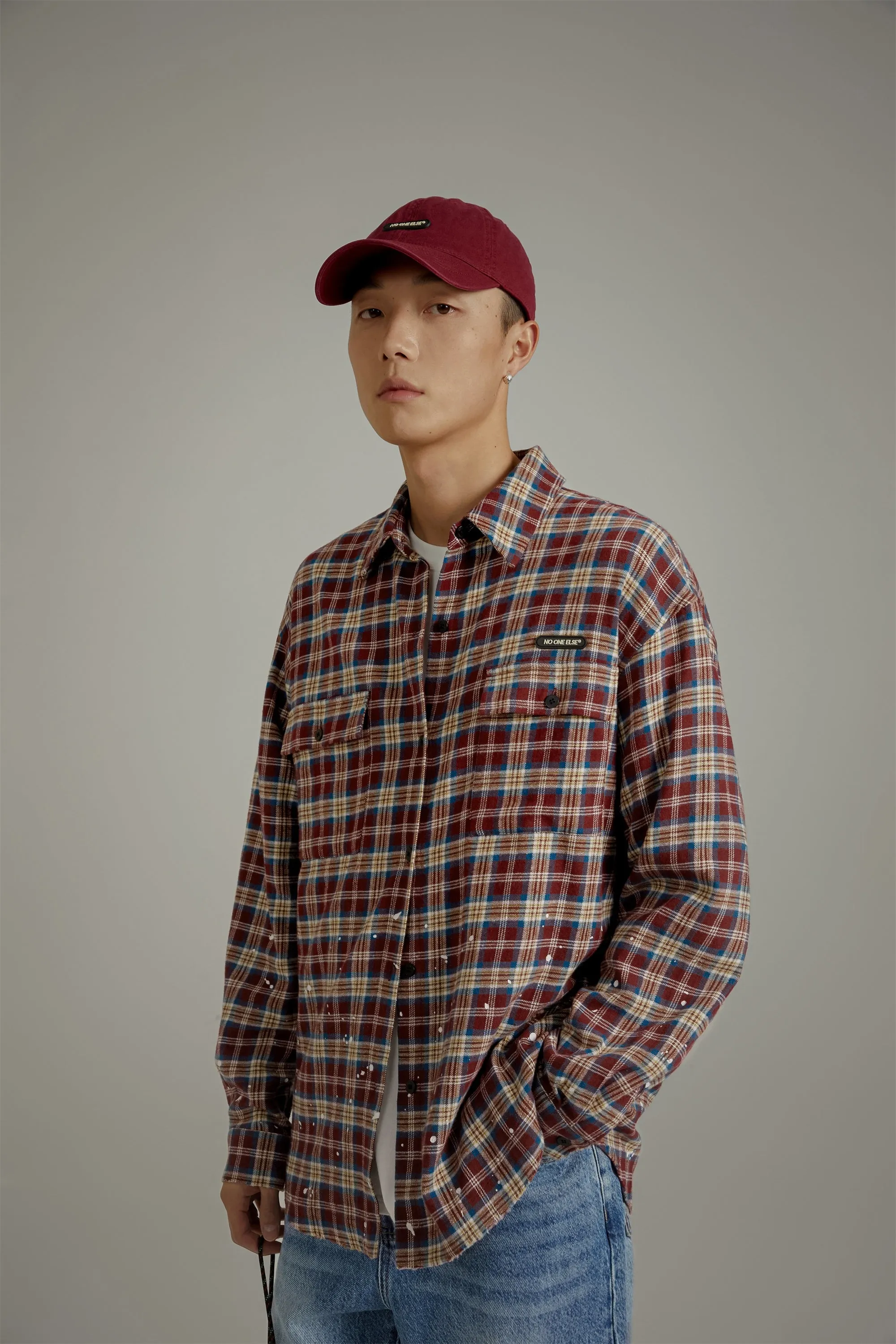 Check Loose-Fit Flannel Shirt