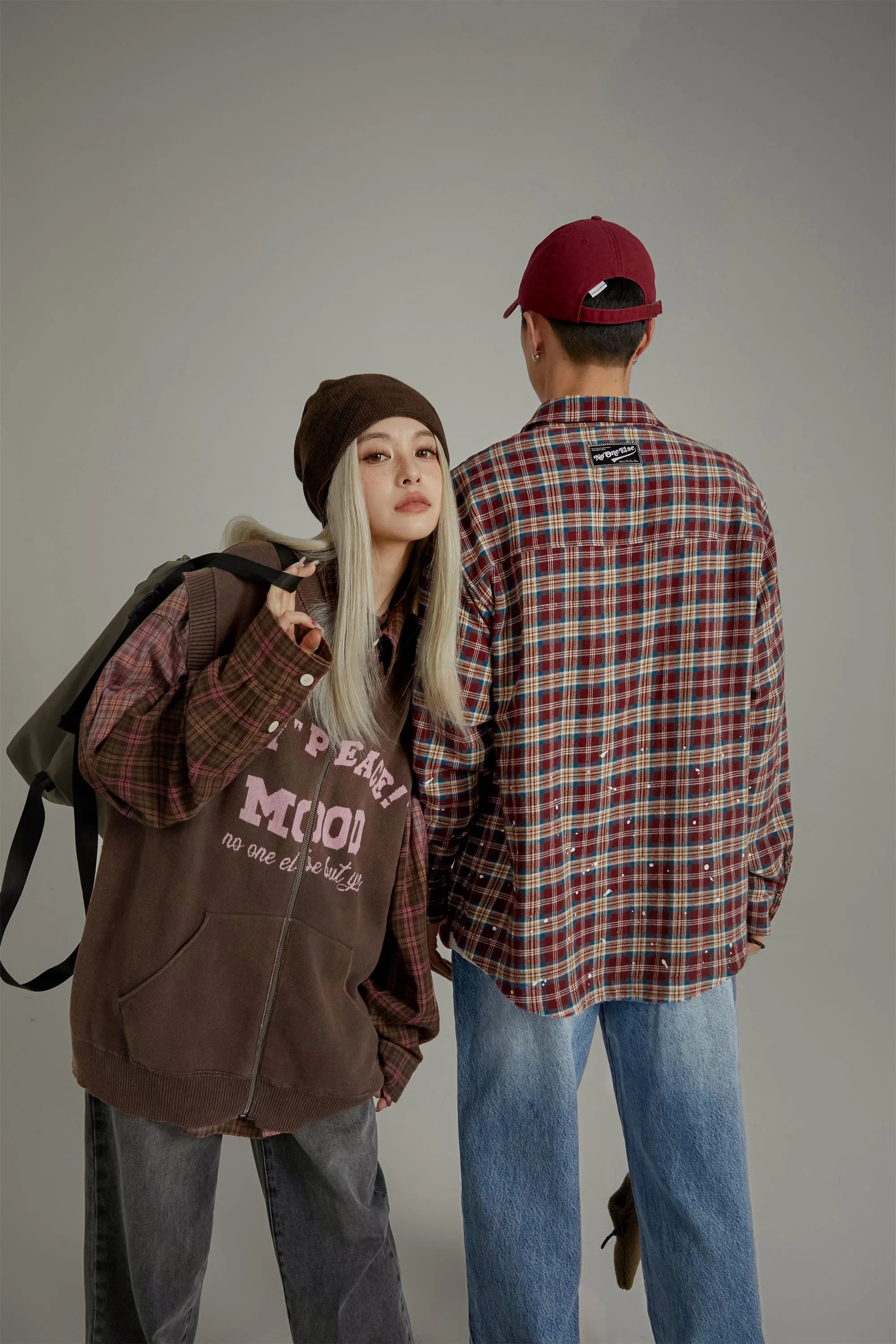 Check Loose-Fit Flannel Shirt