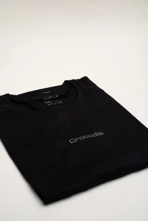 Crocodile Athleisure Tee-Black