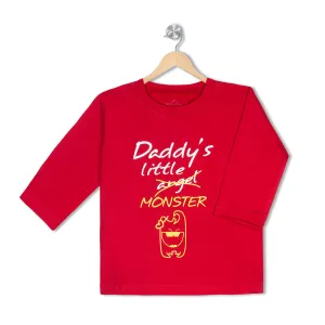 Daddy's Little Monster <br> Organic Cotton Tees For Toddlers