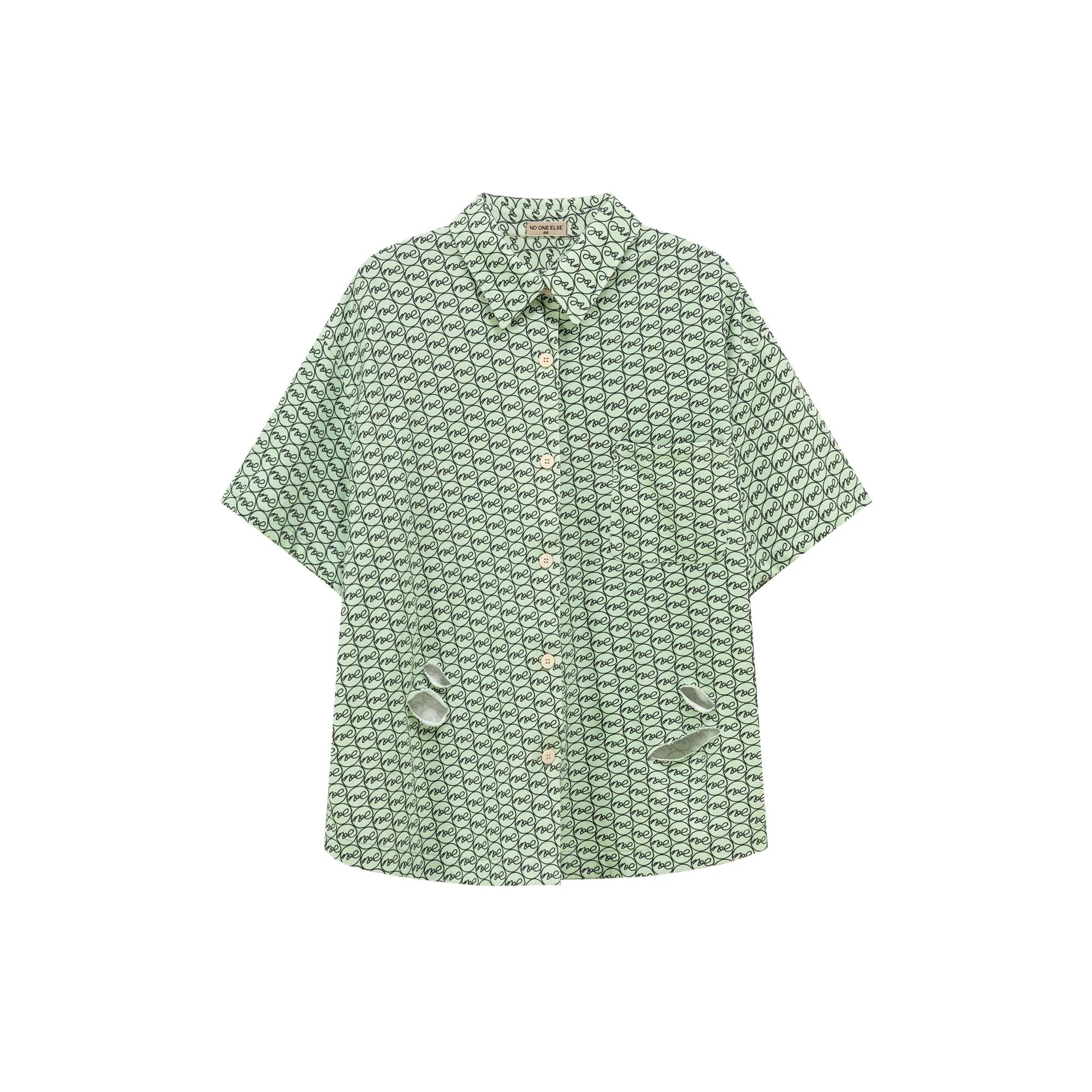 Distressed Noe Loose Fit Short Sleeve Shirt