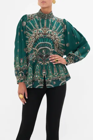 Drop Sleeve Swing Blouse - A Venice Veil