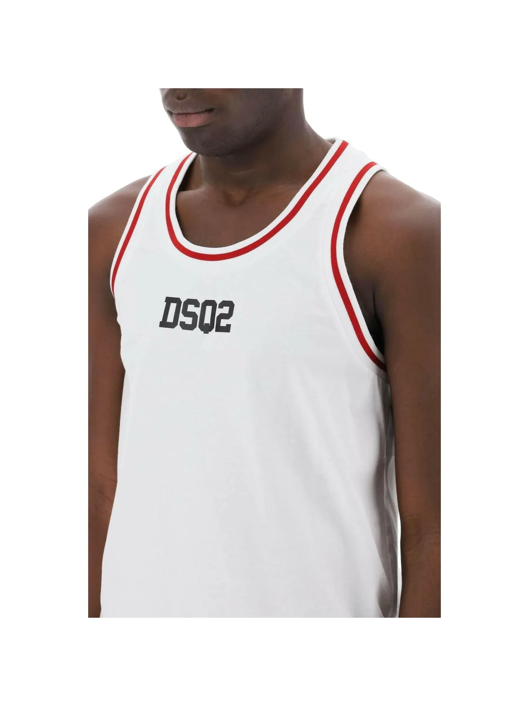 DSQ2 Trimmed Cotton Tank