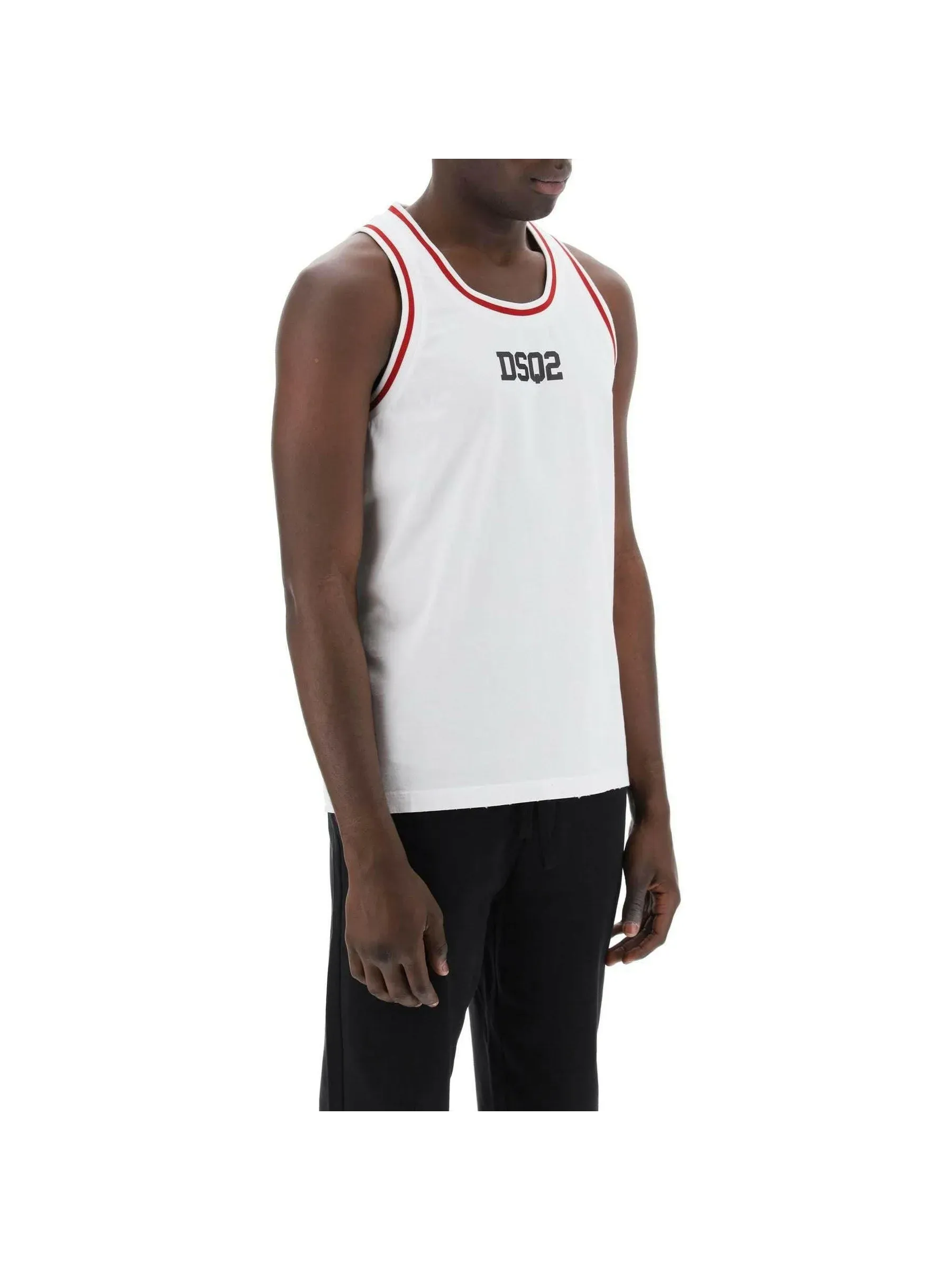 DSQ2 Trimmed Cotton Tank