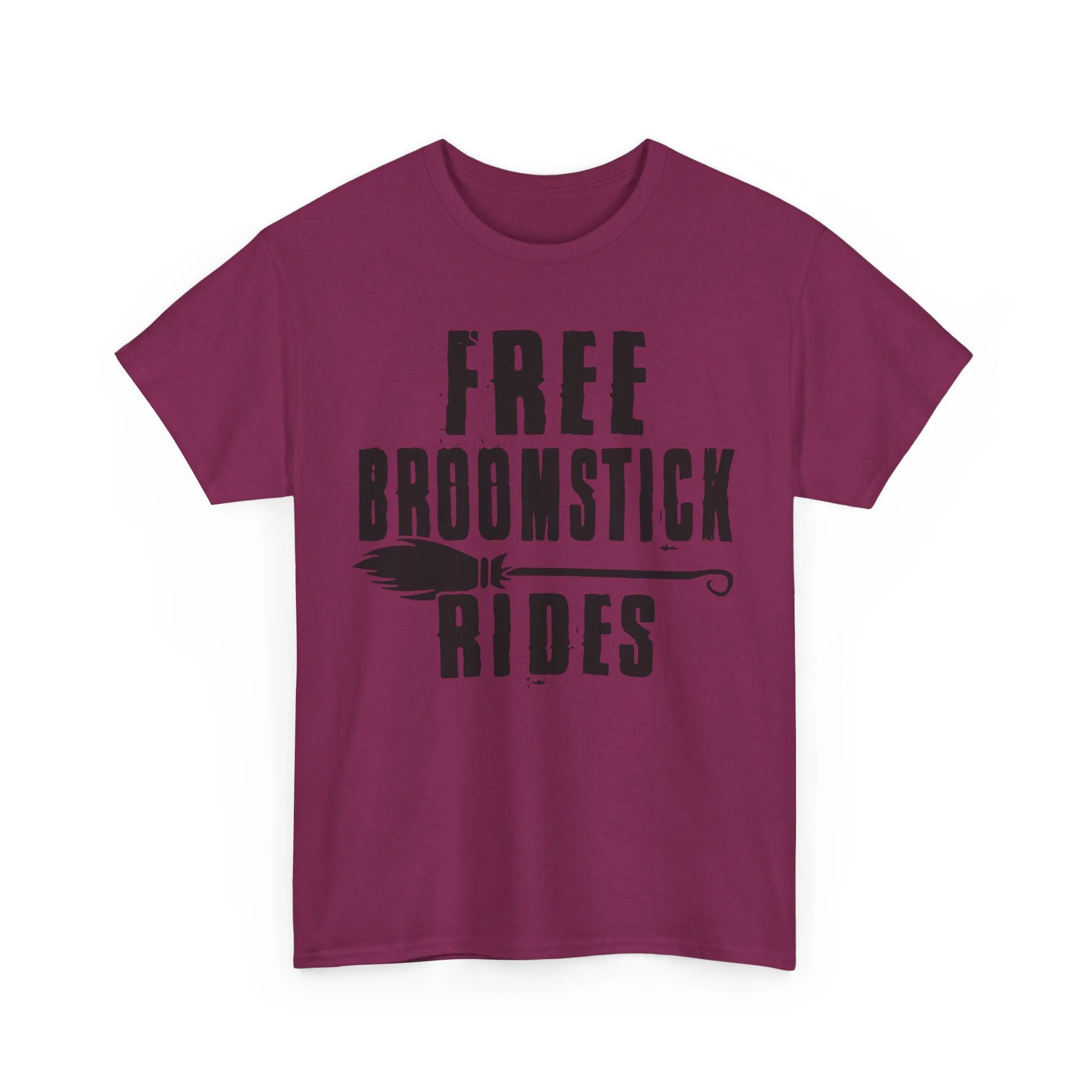 Free Broomstick Rides Tshirt, Unique Halloween Tee: Sarcastic 'Free Broomstick Rides' Shirt for Lovers of Sarcasm