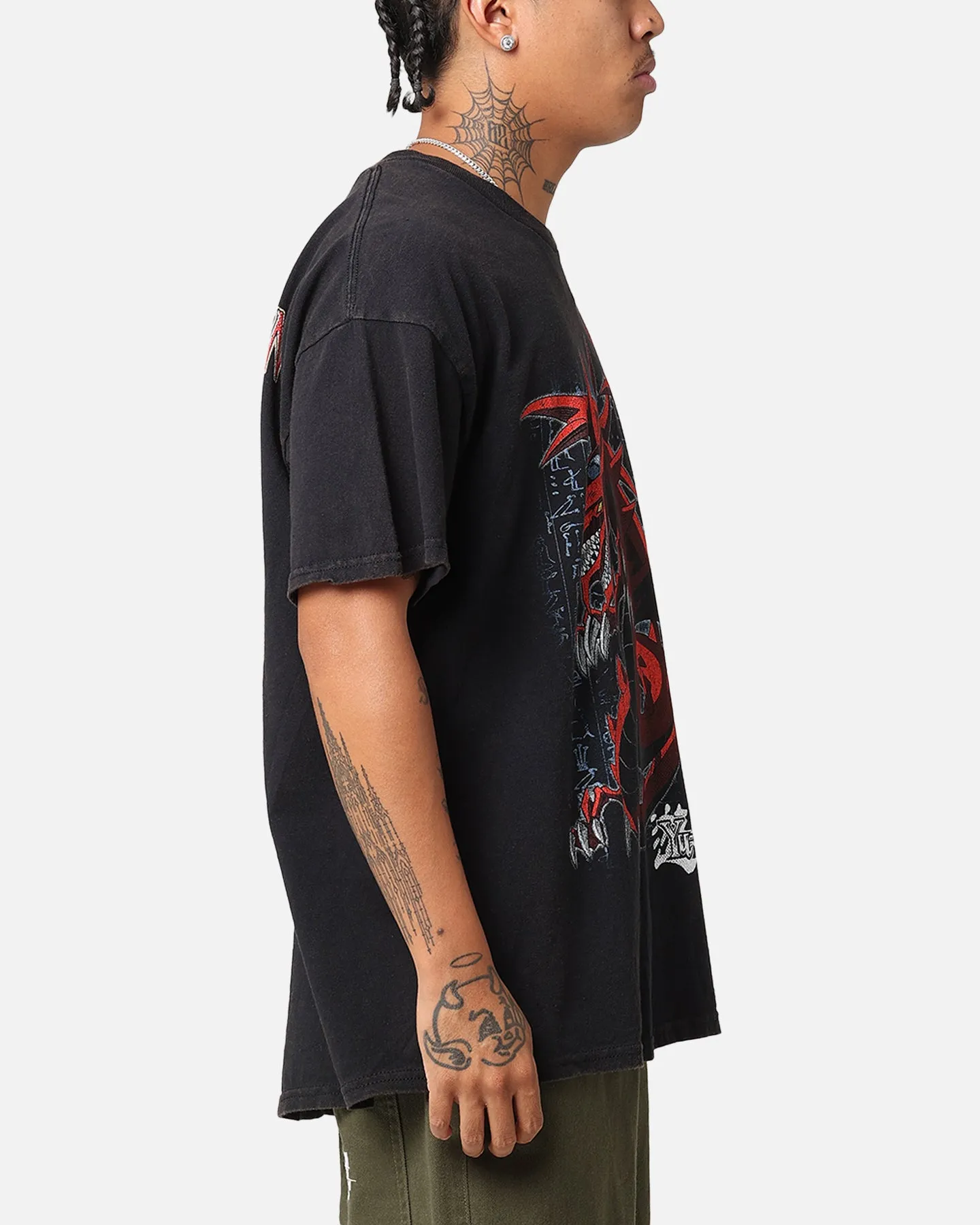 Goat Crew X Yu-Gi-Oh! Slifer Vintage T-Shirt Black Wash