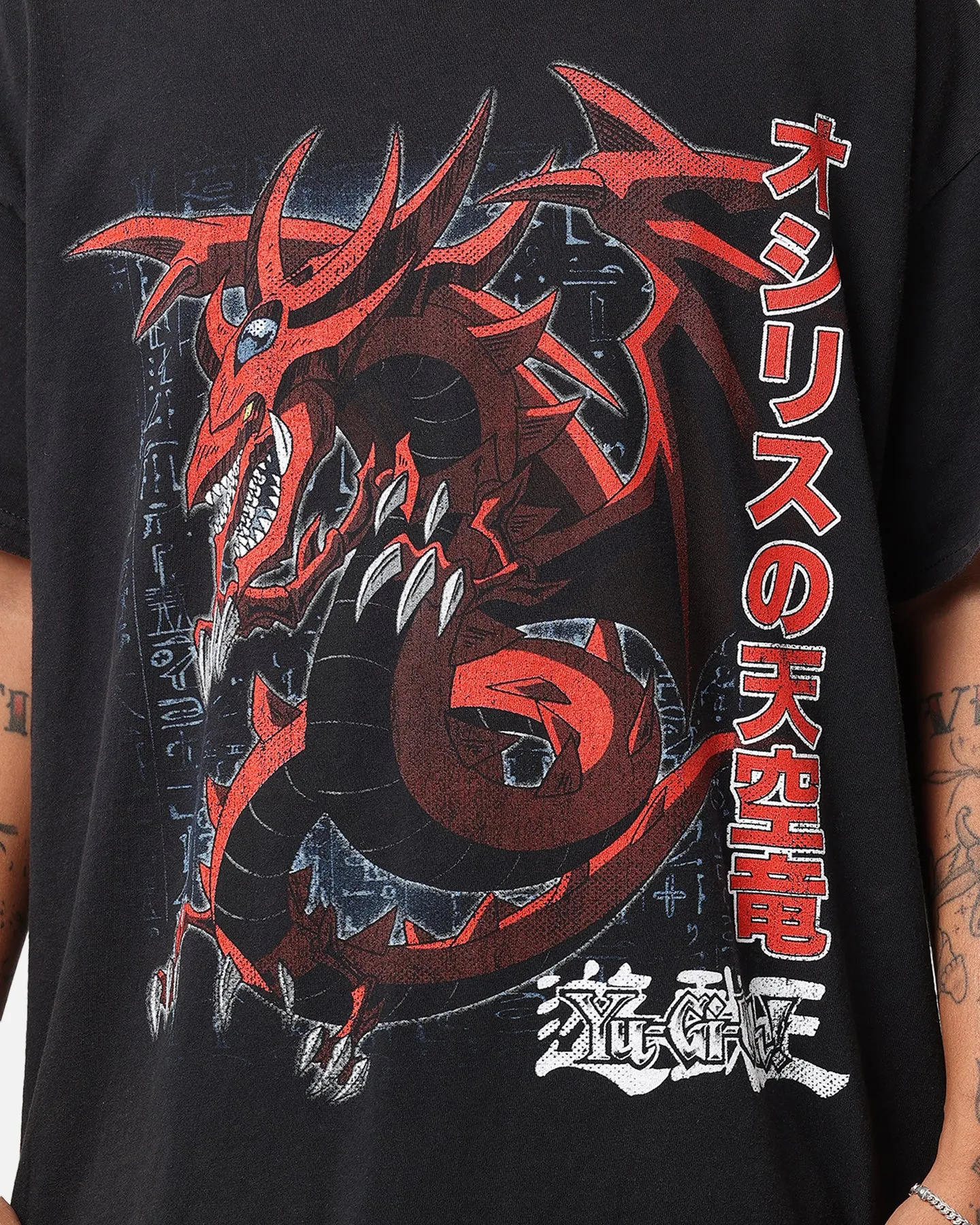 Goat Crew X Yu-Gi-Oh! Slifer Vintage T-Shirt Black Wash