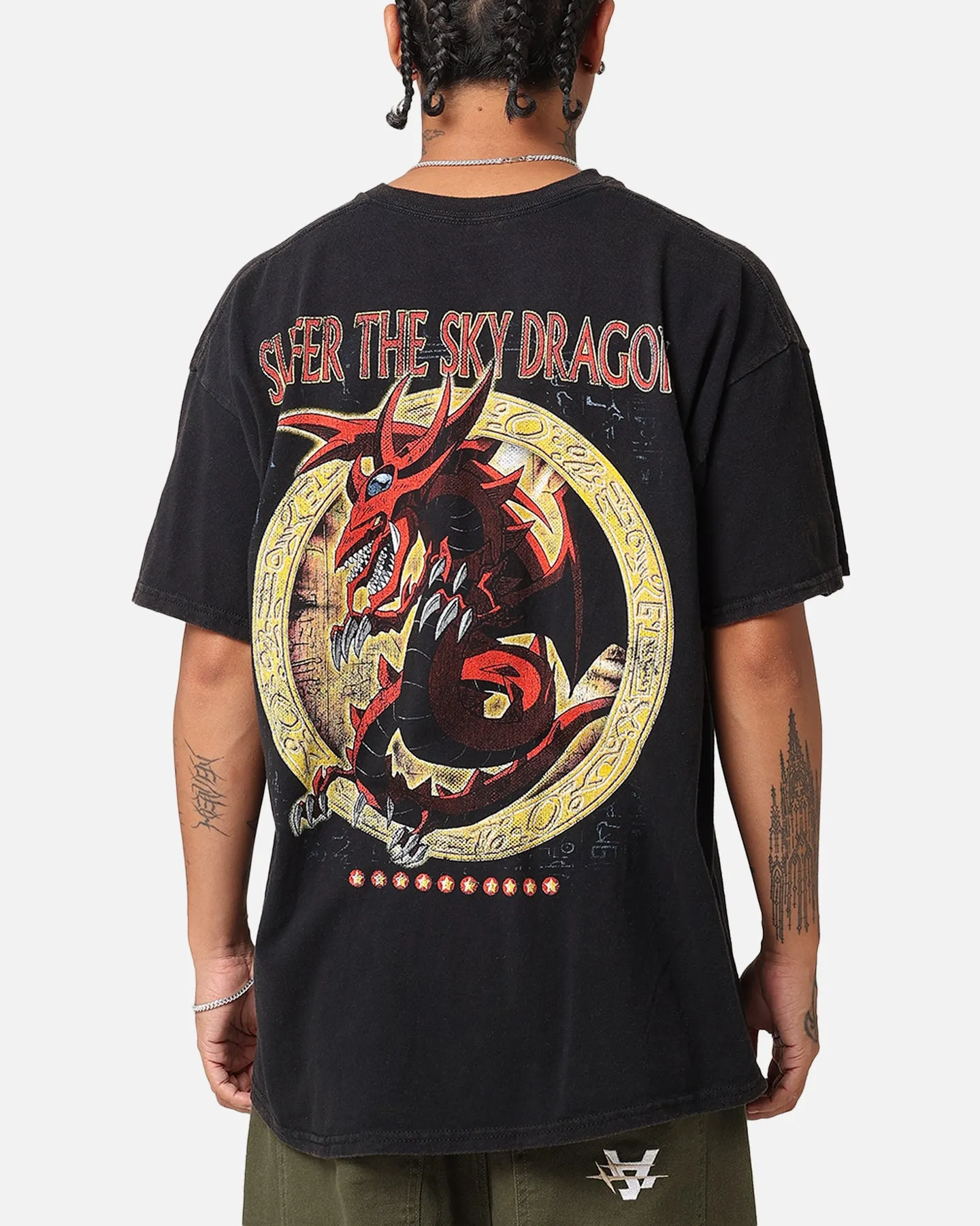 Goat Crew X Yu-Gi-Oh! Slifer Vintage T-Shirt Black Wash