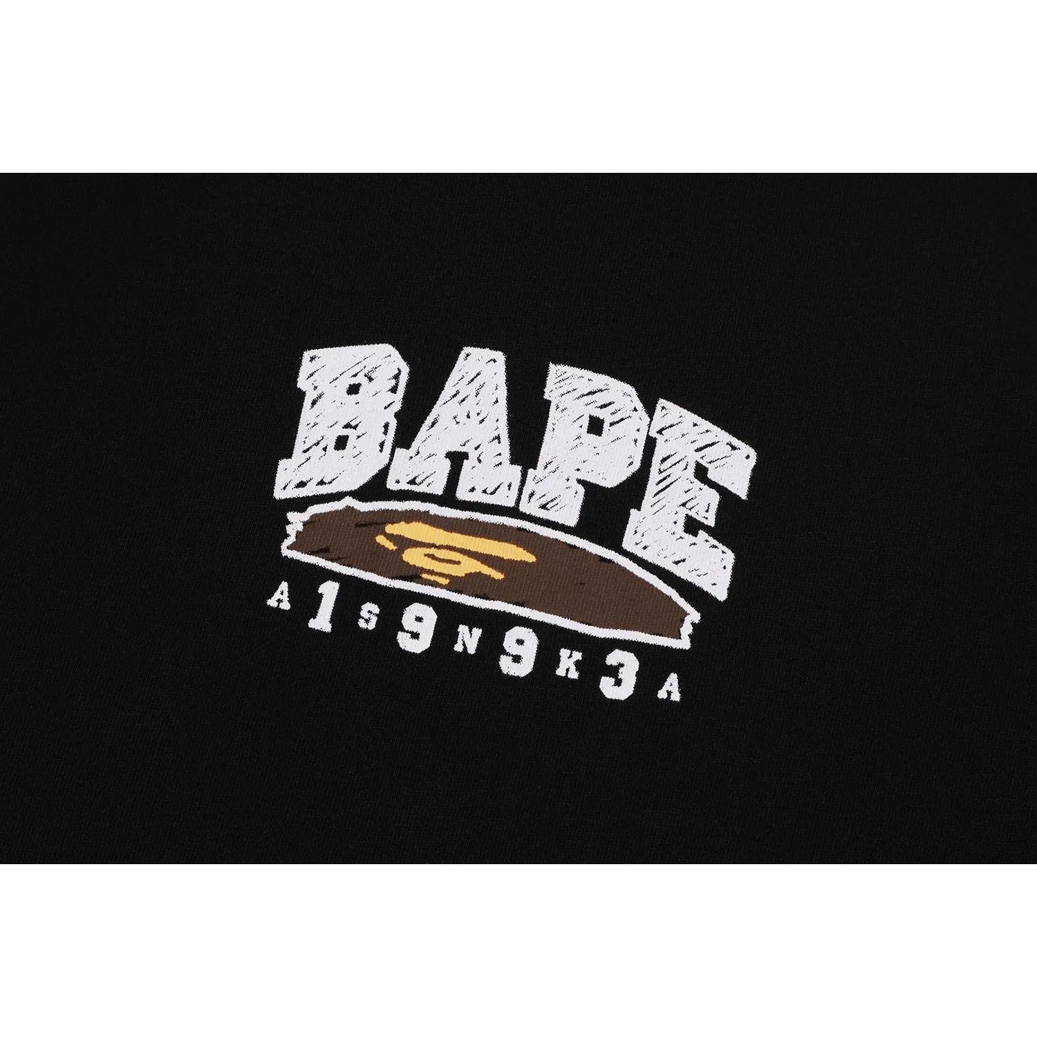 HAND DRAW BAPE RELAXED FIT TEE MENS