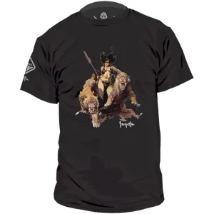 Huntress™ Cotton T-Shirt by Frank Frazetta *Final Sale - No Return*