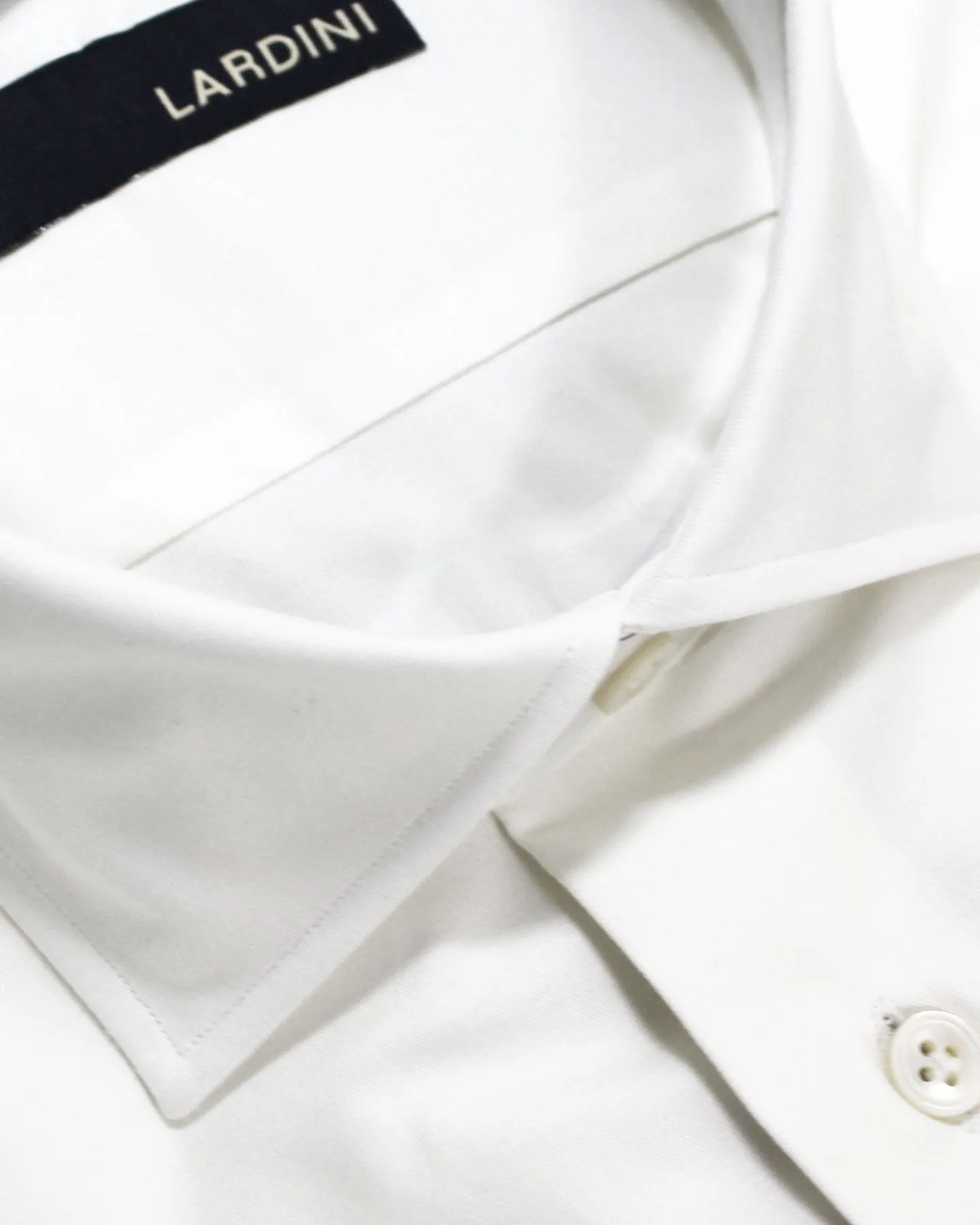 Lardini Dress Shirt White French Cuffs 39 - 15 1/2