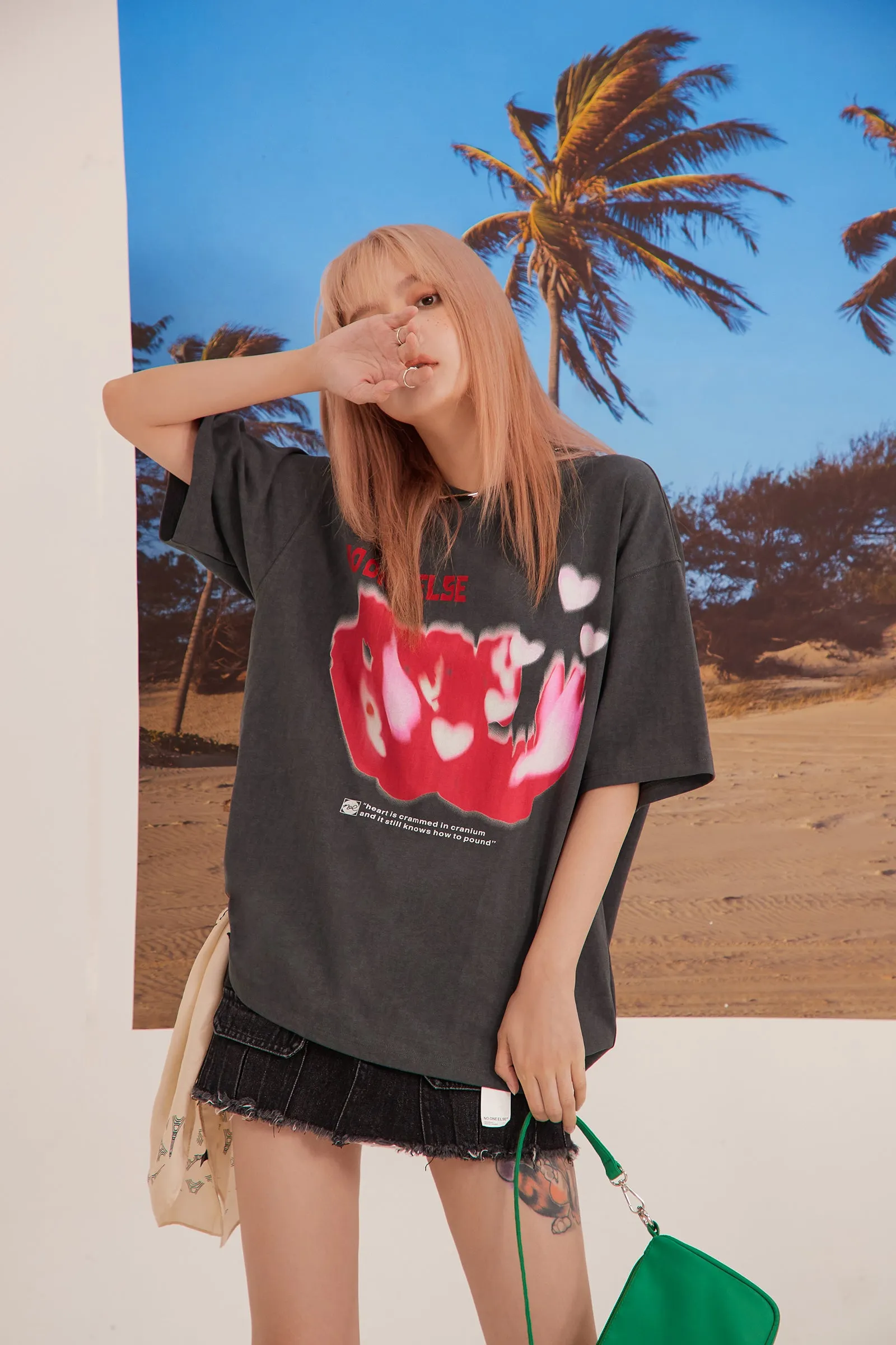 Loose Fit Heart T-Shirt