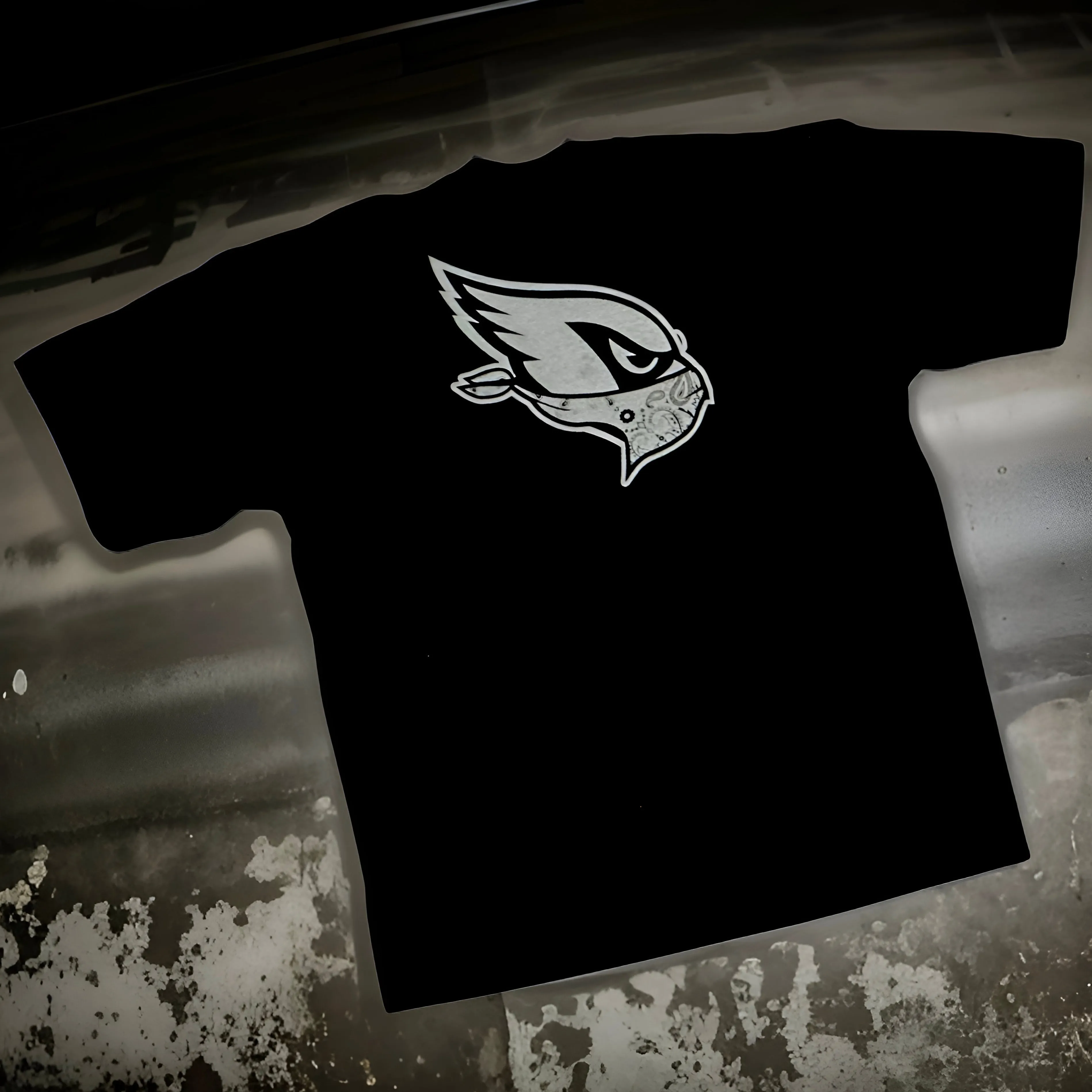 *<SC>* (BLACK) ~BIRD GANG CARDINALS~ HEAVY COTTON JUMBO PRINT TEES