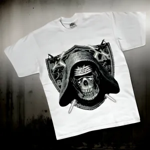 *<SC>* (WHITE) ~RAIDER VILLAIN~ HEAVY COTTON JUMBO PRINT TEES