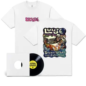 LUUDE / Down Under 12" Vinyl & Glow In The Dark T-Shirt Bundle