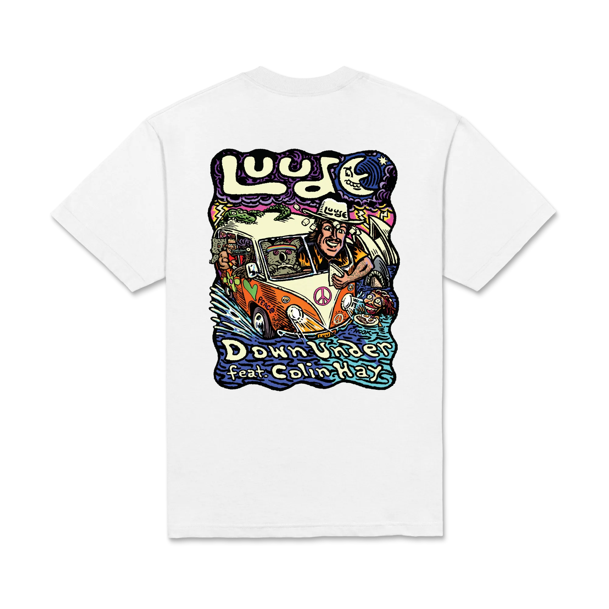 LUUDE / Down Under 12" Vinyl & Glow In The Dark T-Shirt Bundle