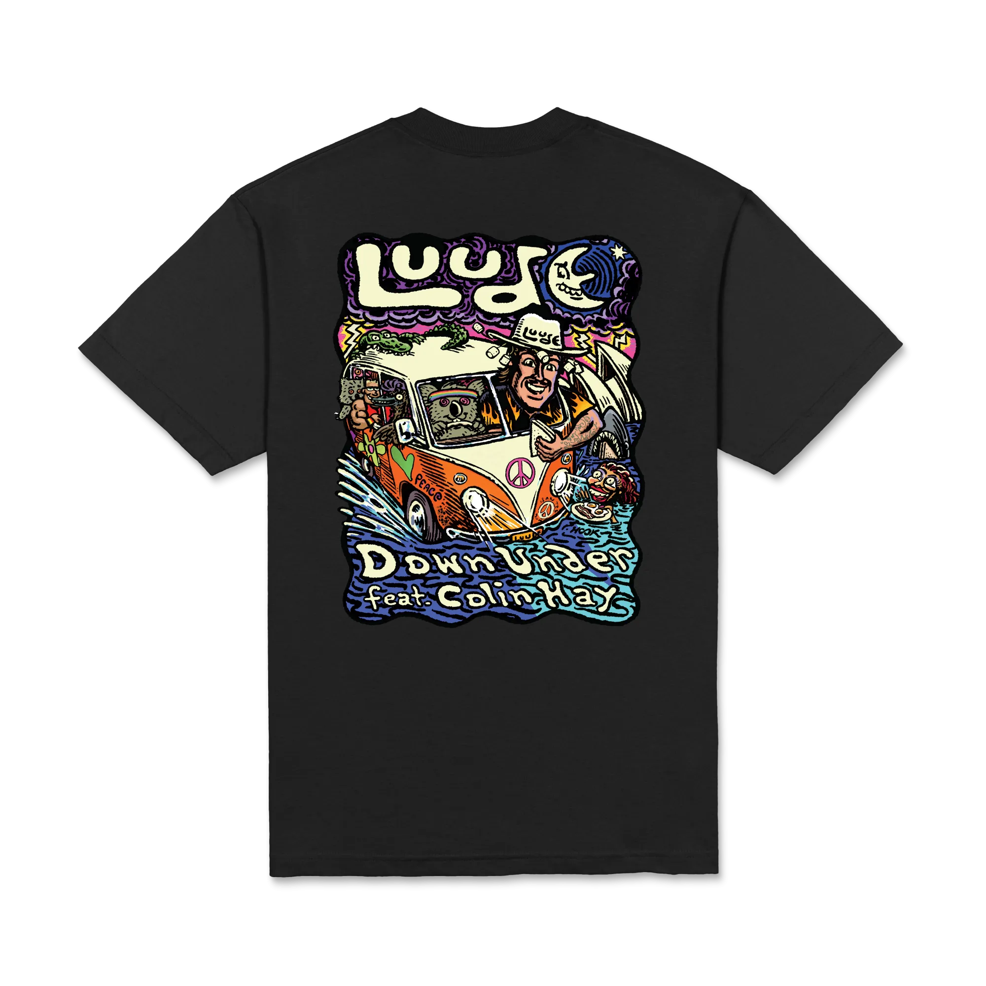 LUUDE / Down Under 12" Vinyl & Glow In The Dark T-Shirt Bundle