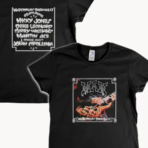 Man Maximum Darkness Front And Back Womens T-Shirt