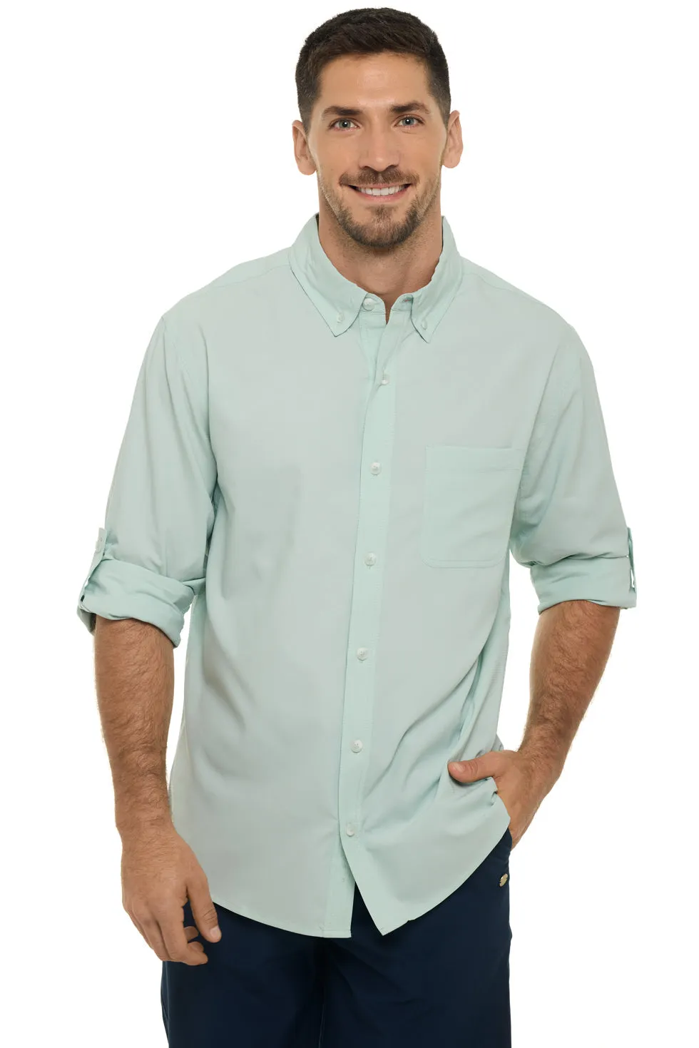 Men's Aricia Sun Shirt  |  Misty Aqua