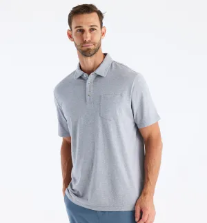 Men's Bamboo Heritage Polo - Light Heather Grey