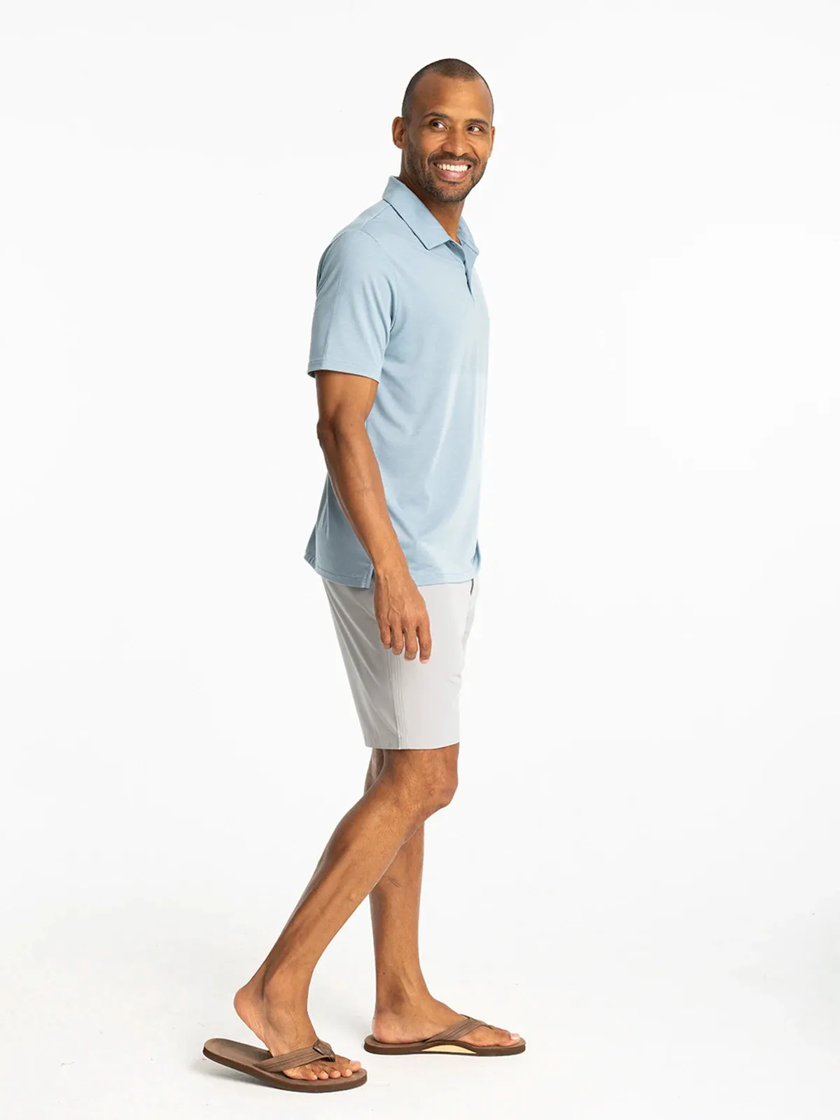 Men's Elevate Polo - Blue Fog