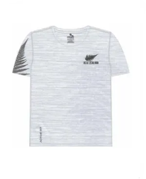 Men's T Shirt - Ferns - Light Grey Active Fit Fabric