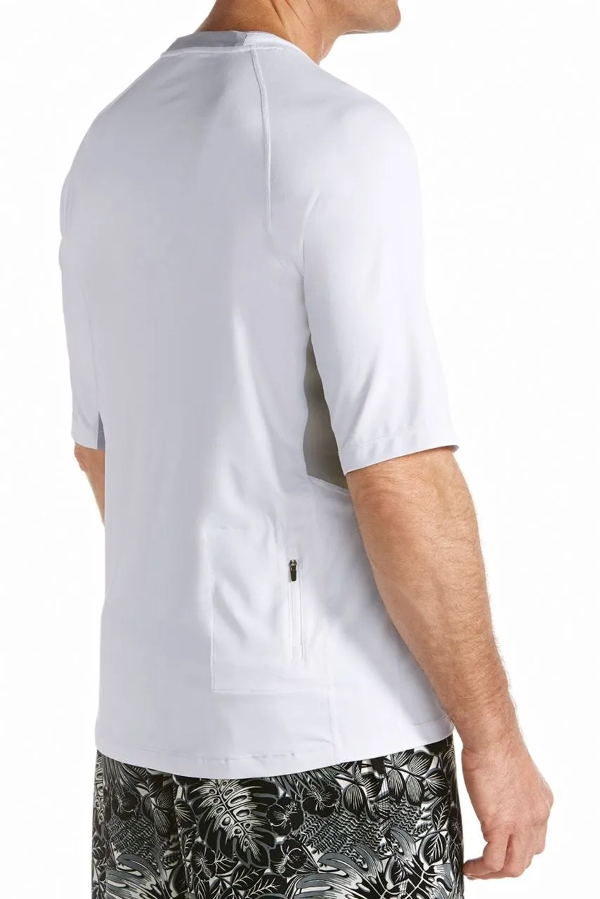 Men's Ultimate Short Sleeve Rash Guard | White