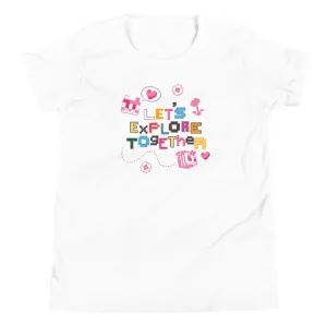 Minecraft Let's Explore Together Kids Premium T-Shirt