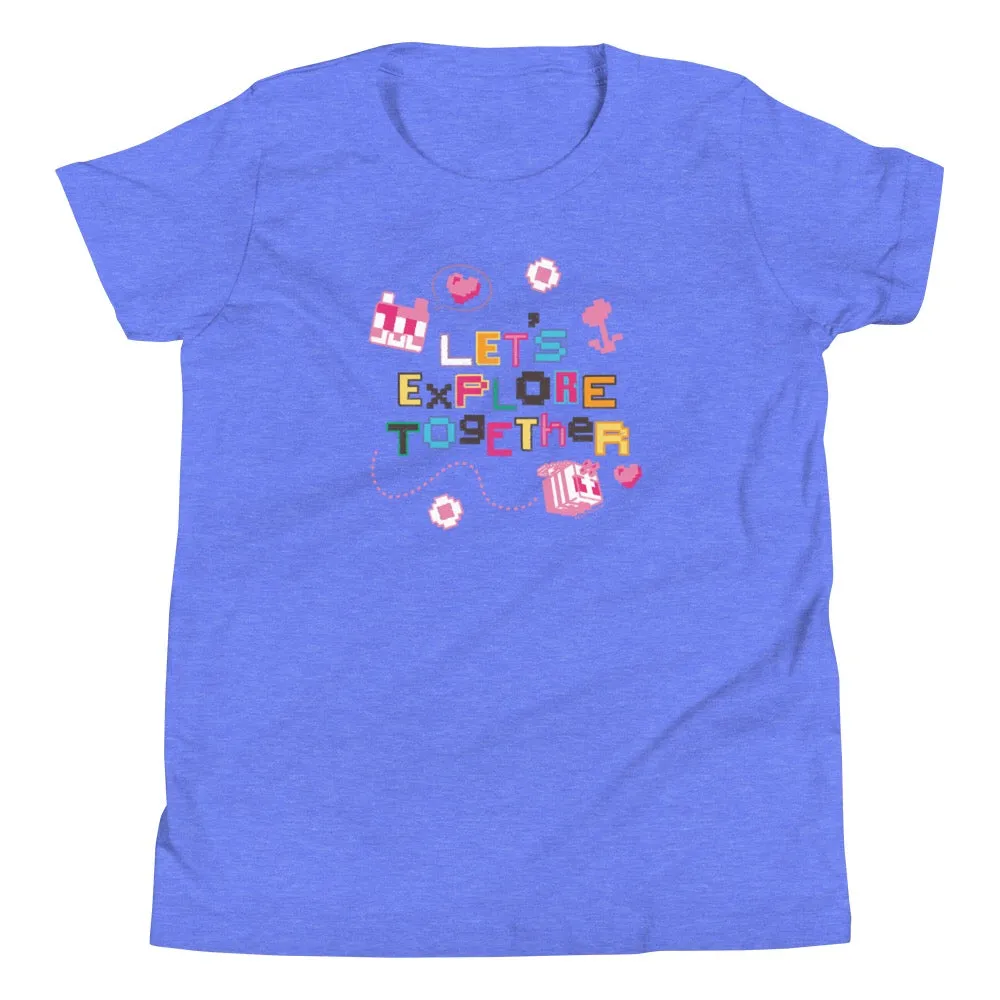 Minecraft Let's Explore Together Kids Premium T-Shirt