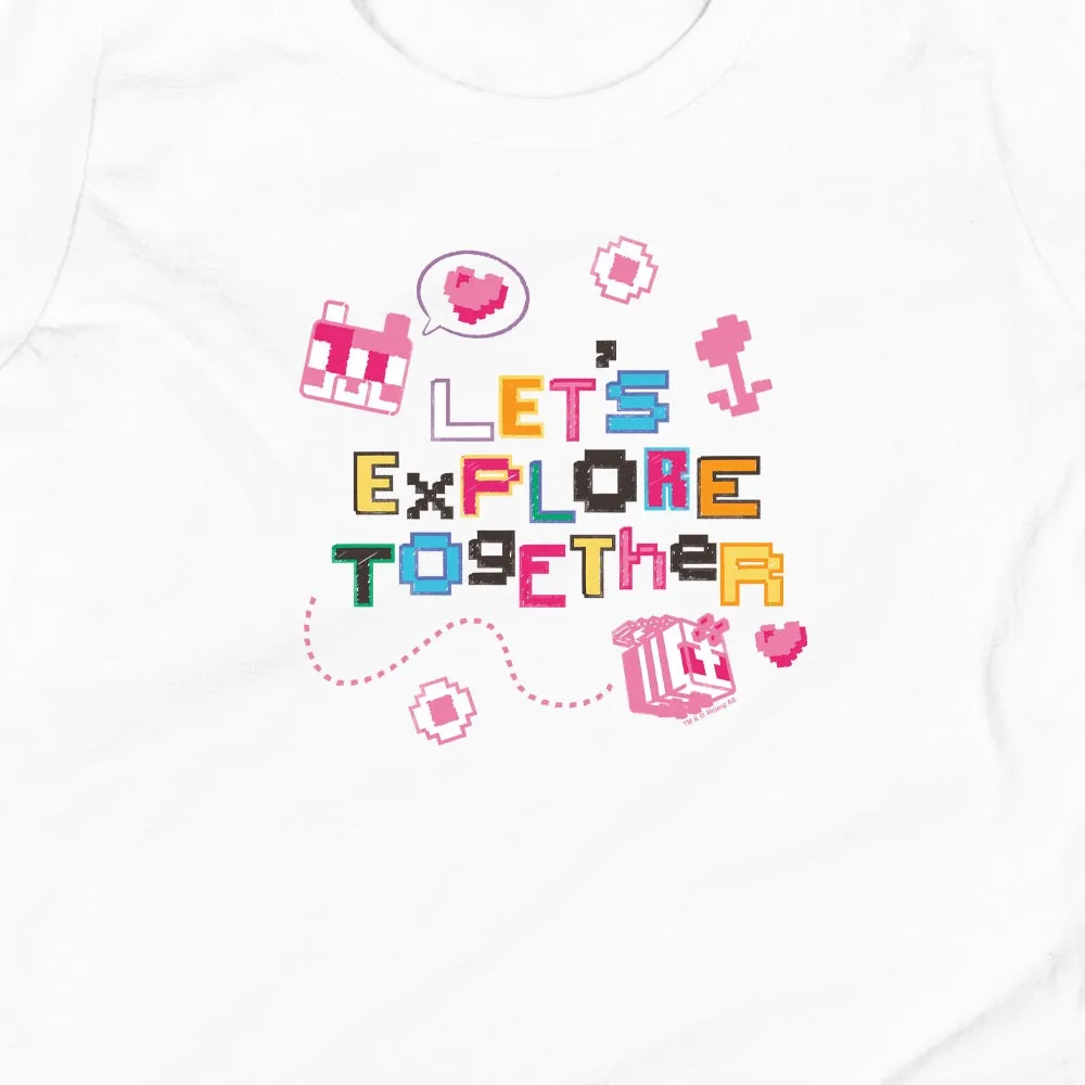 Minecraft Let's Explore Together Kids Premium T-Shirt