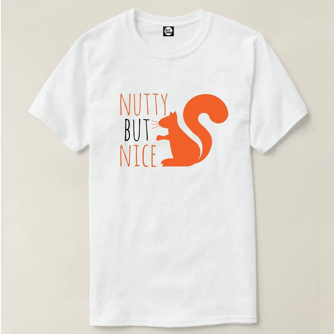 Nutcase Designer Round Neck Men's T-Shirt Wrinkle-Free Poly Cotton Tees - Nutty But Nice