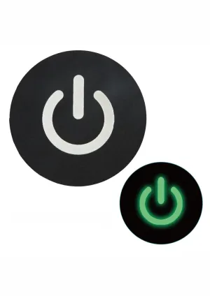 Peekaboo Glow In The Dark Power Button Pasties