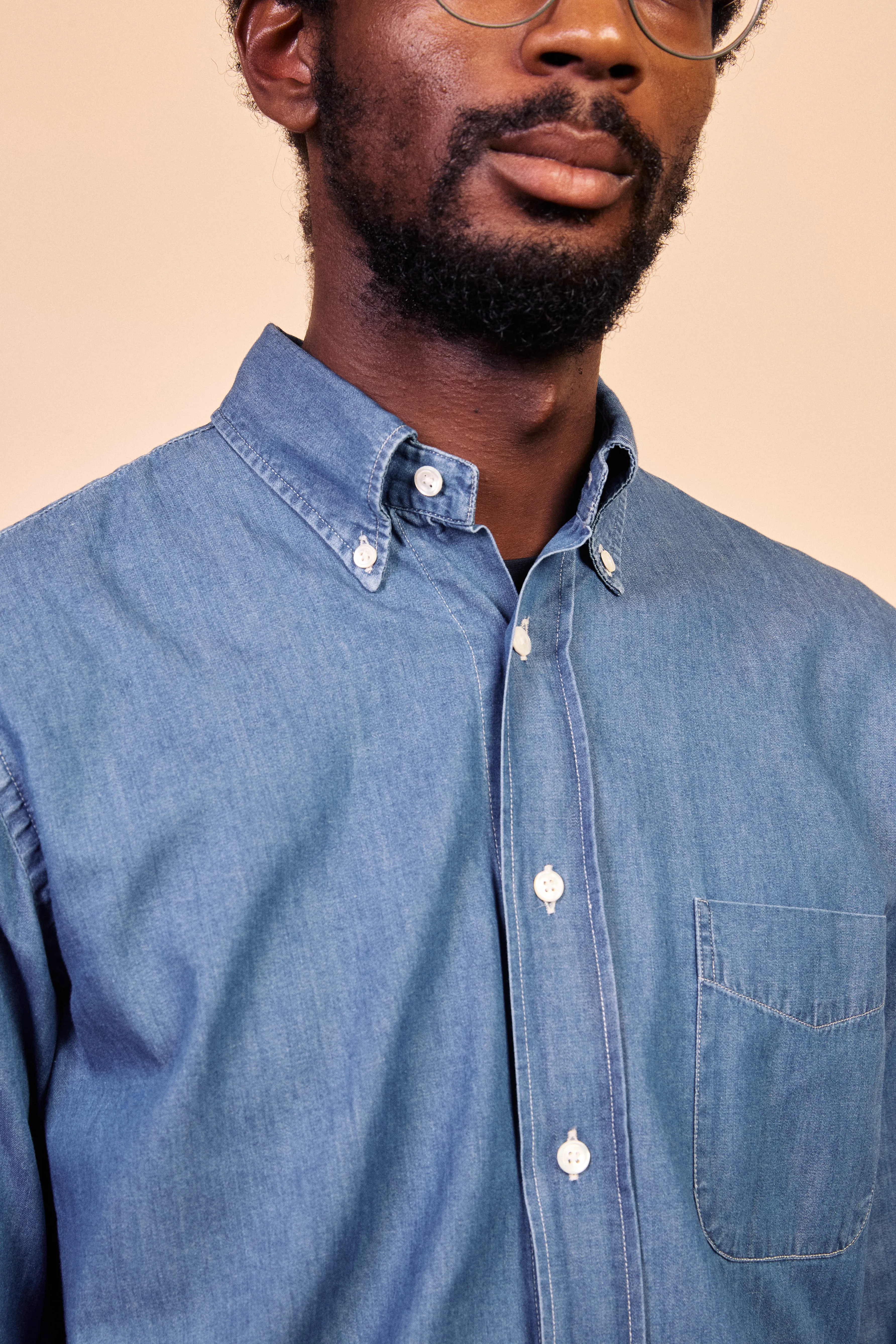 Pitt Cotton Shirt - Indigo