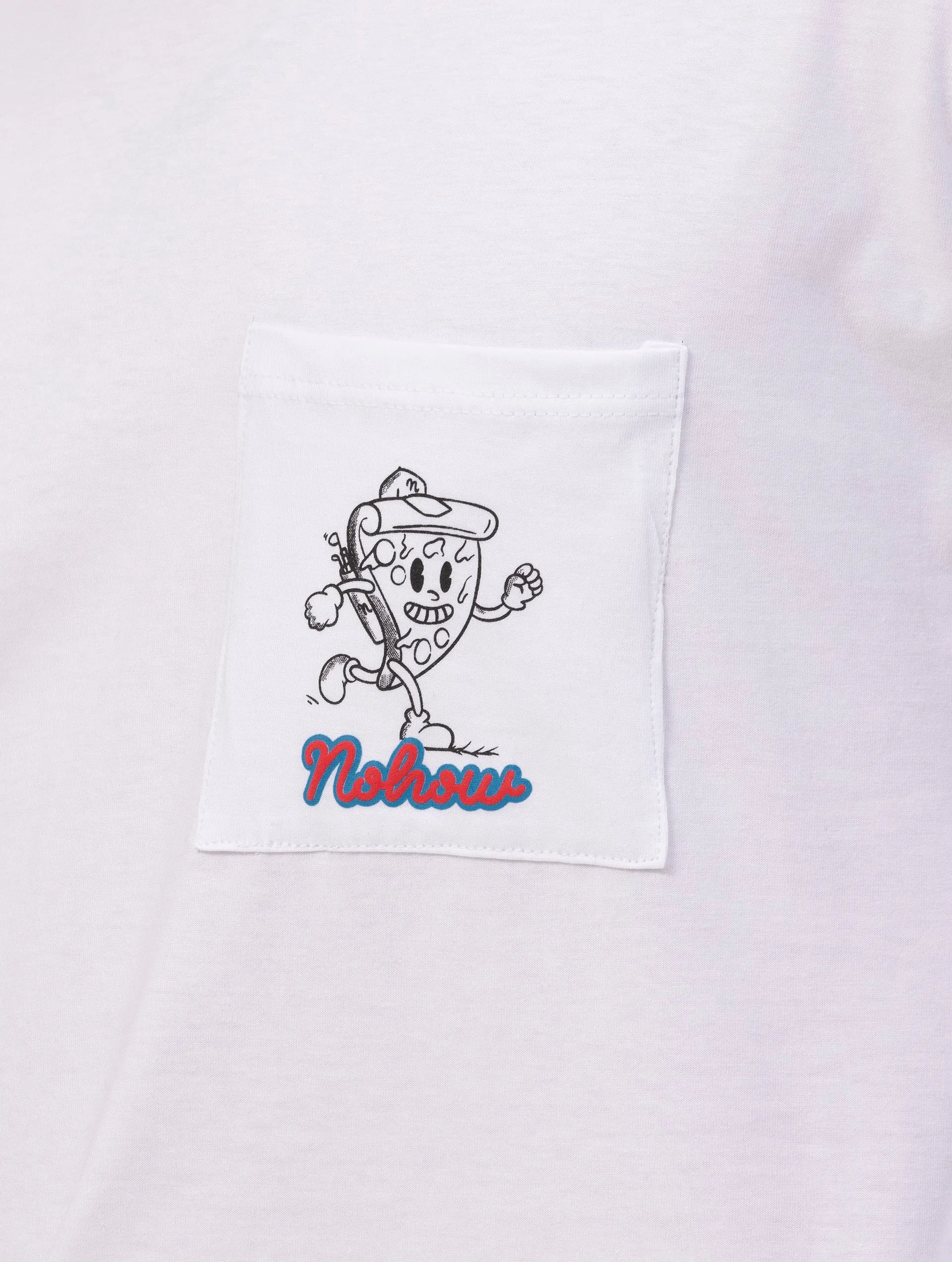 PIZZA PRINTED T-SHIRT IN WHITE