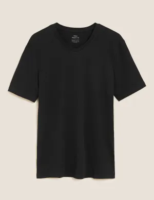 Pure Cotton V-Neck T-Shirt