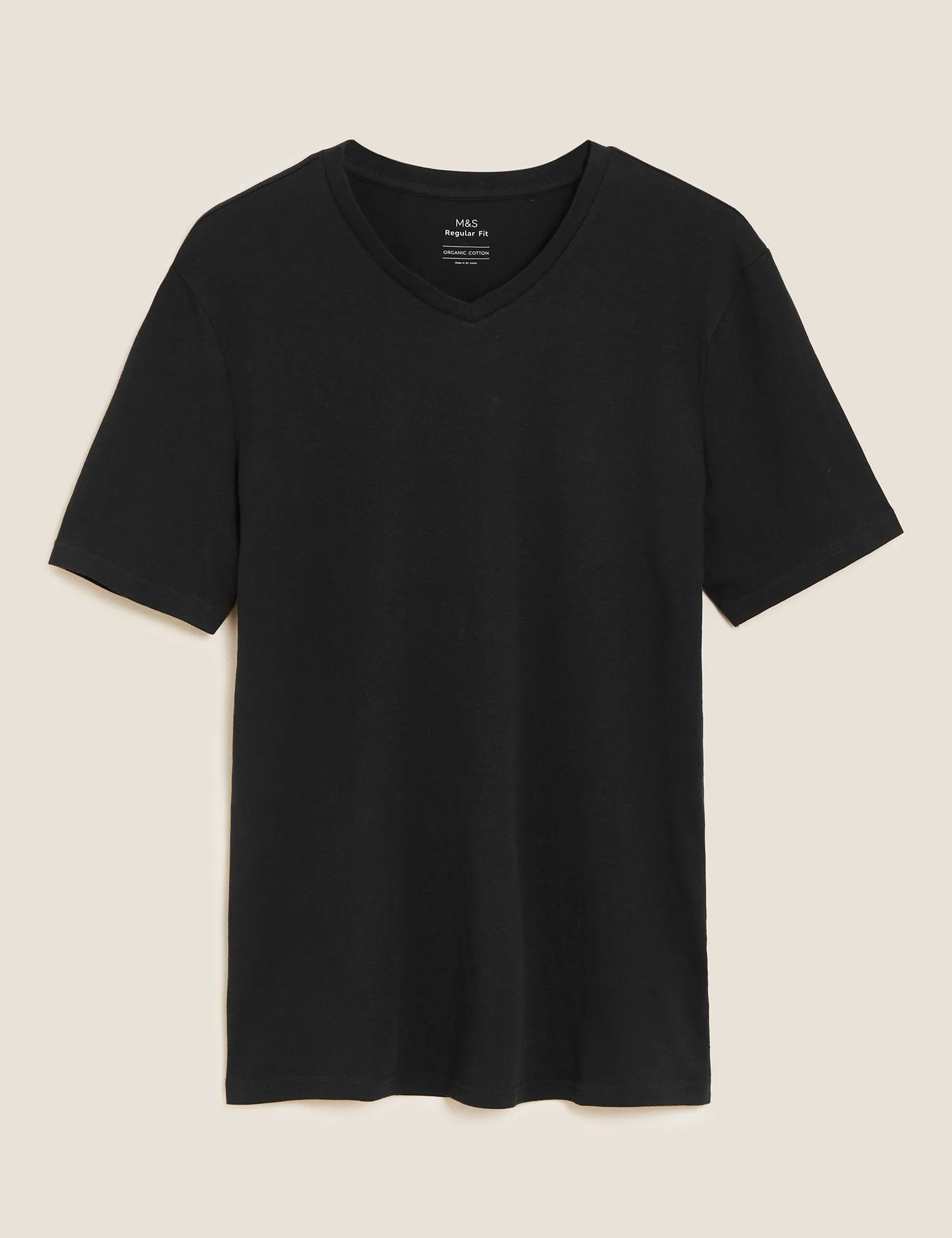 Pure Cotton V-Neck T-Shirt